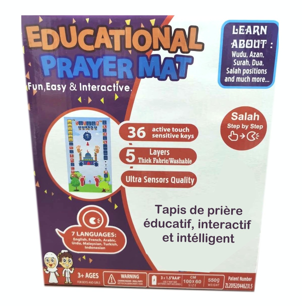 Tapis de prière intelligent pour enfants Tapis de prière - Temu
