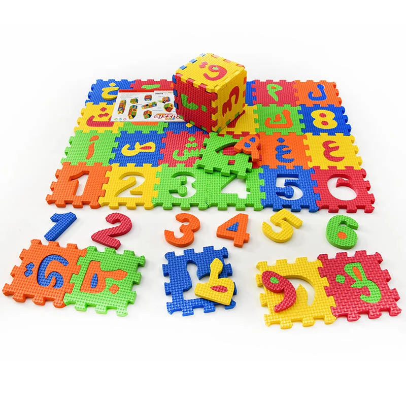 Tapis de Jeu en Mousse pour Bébés et Enfants - 36 Dalles en Mousse EVA  Thème Animaux Tapis Puzzle Doux